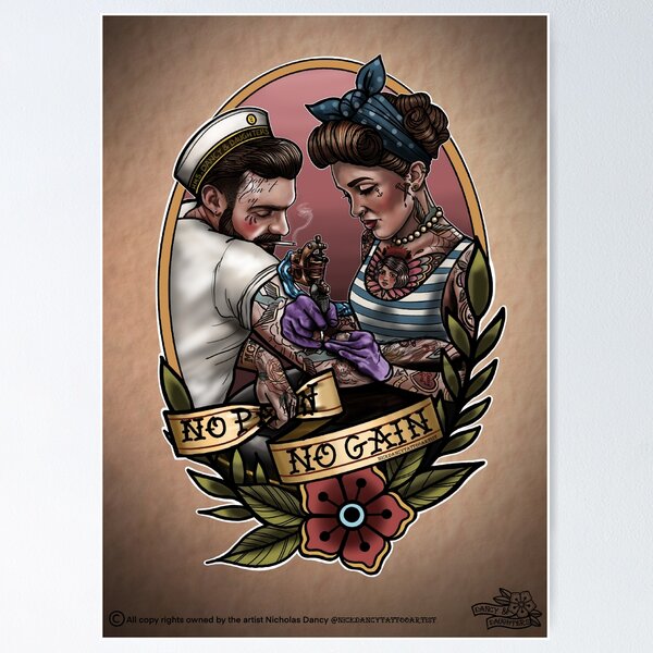 Item preview, All pain and gain designed and sold by Nickdancytattoo.