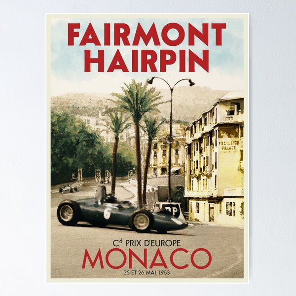 Affiche vintage GP de Monaco F1 2006 - Fineartsfrance