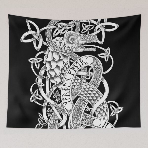 Item preview, Jormungandr - Norse Mythology - The Midgard Serpent designed and sold by MythicComicsArt.