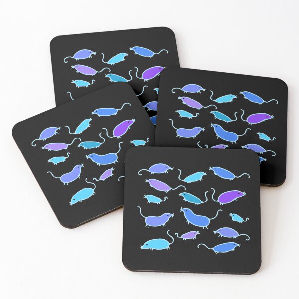 Item preview, Cute and Colorful Mouse Pattern (black) designed and sold by Davey's Designs.