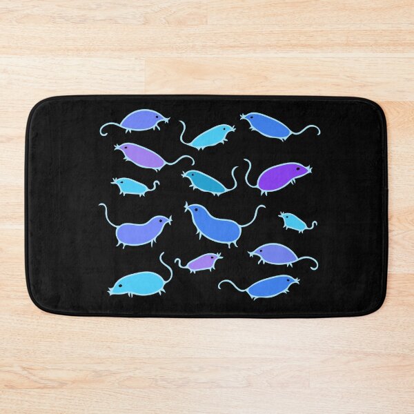 Item preview, Cute and Colorful Mouse Pattern (black) designed and sold by Davey's Designs.