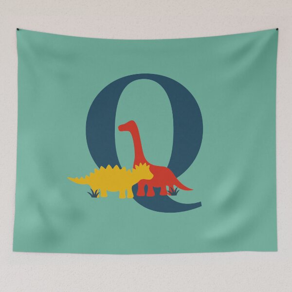 Item preview, Dinosaurs - Personalised Q Name, Initial, Monogram designed and sold by CocoandDaisy.
