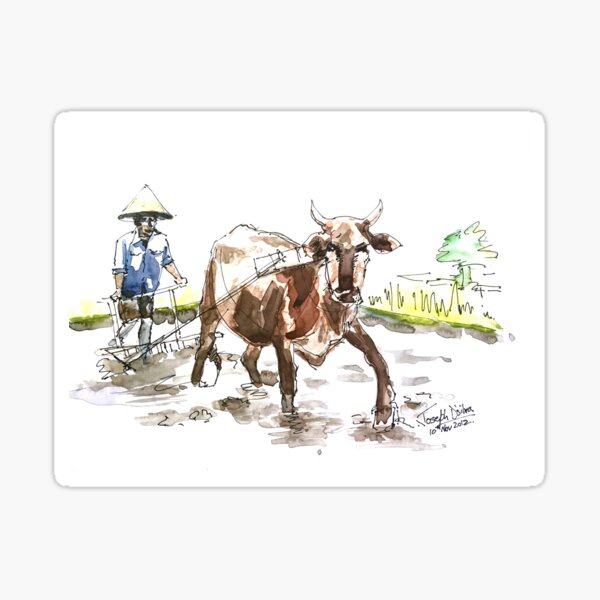 Item preview, Farmer in Vietnam designed and sold by TheJoeyStudio.