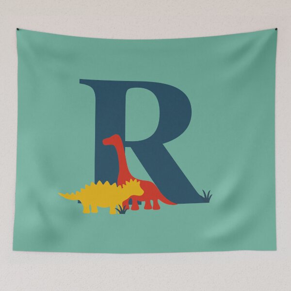 Item preview, Dinosaurs - Personalised R Name, Initial, Monogram designed and sold by CocoandDaisy.