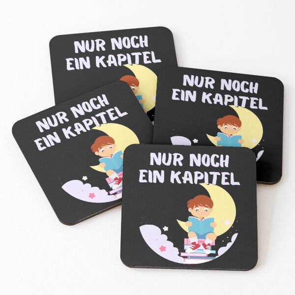 Item preview, Reader Bookworm Book Nur noch ein Kapitel Moon designed and sold by Two Left Hands Design.