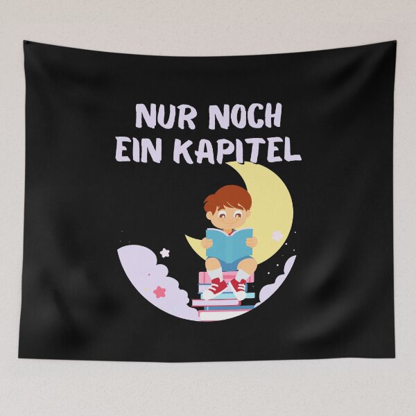 Item preview, Reader Bookworm Book Nur noch ein Kapitel Moon designed and sold by Two Left Hands Design.