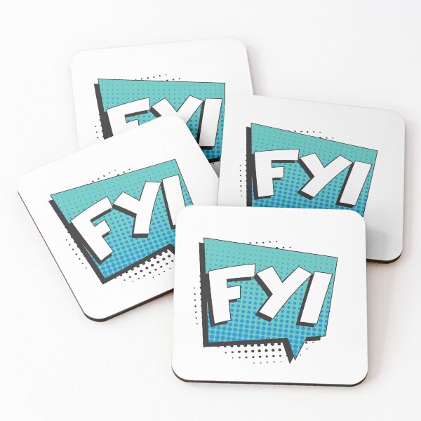 Item preview, Abbreviation FYI (for your information) in retro comic speech bubble designed and sold by acidmit.