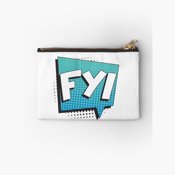 Item preview, Abbreviation FYI (for your information) in retro comic speech bubble designed and sold by acidmit.