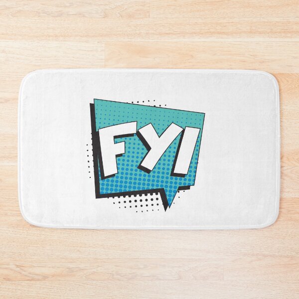 Item preview, Abbreviation FYI (for your information) in retro comic speech bubble designed and sold by acidmit.