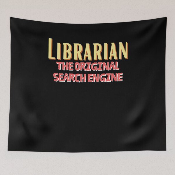 Item preview, Librarian Humor The Original Search Engine Fun designed and sold by Two Left Hands Design.