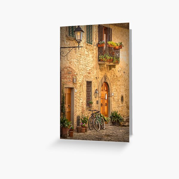 The Lamp and the Balcony Greeting Card