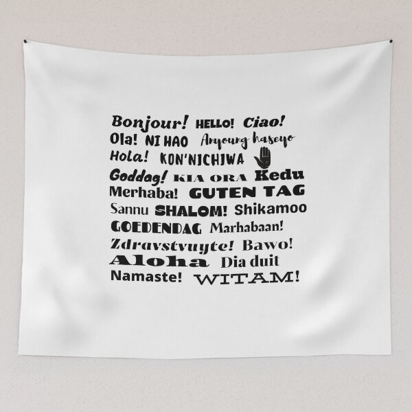 Item preview, Hello in Different Languages designed and sold by Skeelo702.