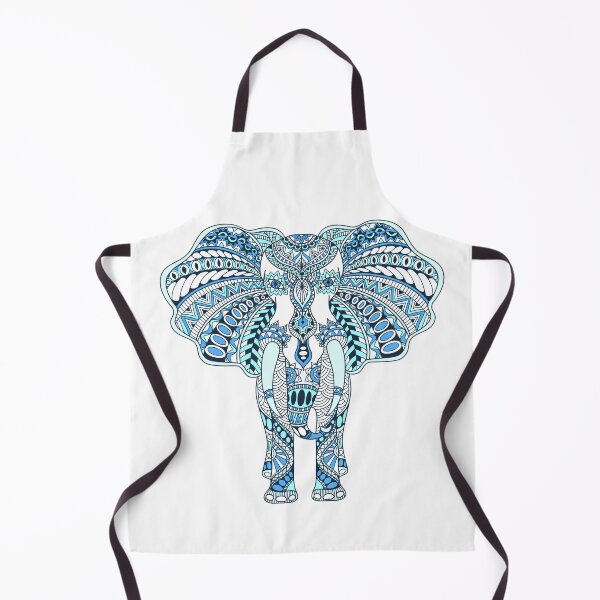 Item preview, Indian Blue Decorated Elephant designed and sold by JTS STORE.