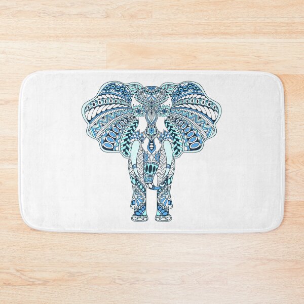 Item preview, Indian Blue Decorated Elephant designed and sold by JTS STORE.