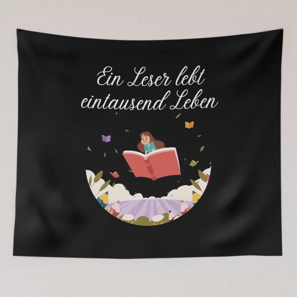 Item preview, Reader Bookworm Book Leser lebt eintausend Leben designed and sold by Two Left Hands Design.