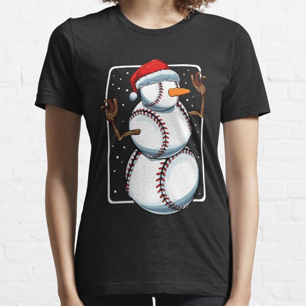 baseball snowman shirt