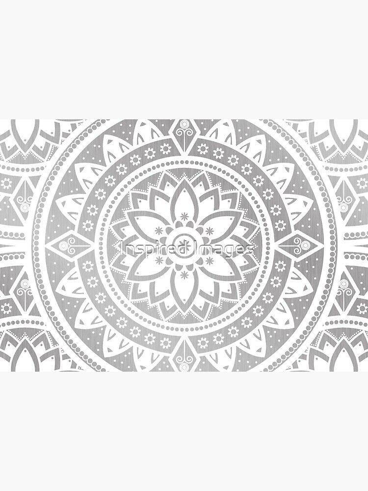 Mandala Silver Spirit / Zen Yoga Meditation Mandala by ImageMonkey
