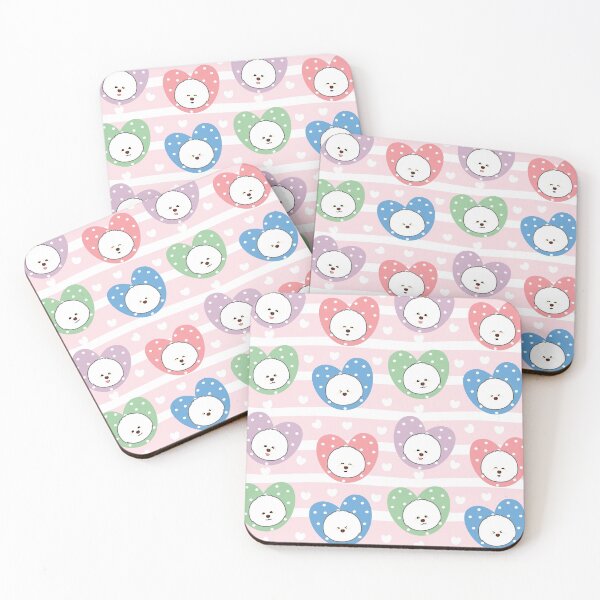 Item preview, Kawaii Bichon Frise Head Emoji designed and sold by Lulupainting.