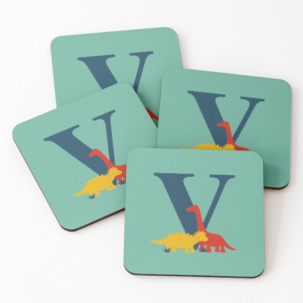 Item preview, Dinosaurs - Personalised V Name, Initial, Monogram designed and sold by CocoandDaisy.
