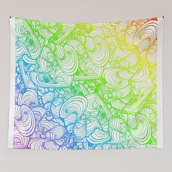 Item preview, Abstract and colorful rainbow design designed and sold by HibaArts.