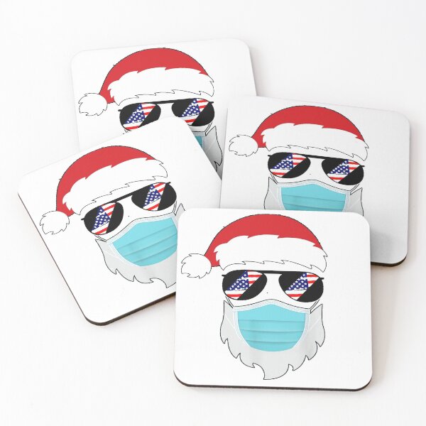 Item preview, Funny Hipster Santa with Mask - Hipster Santa - Ugly Christmas designed and sold by HINDAM4U.