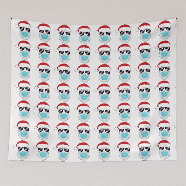 Item preview, Funny Hipster Santa with Mask - Hipster Santa - Ugly Christmas designed and sold by HINDAM4U.