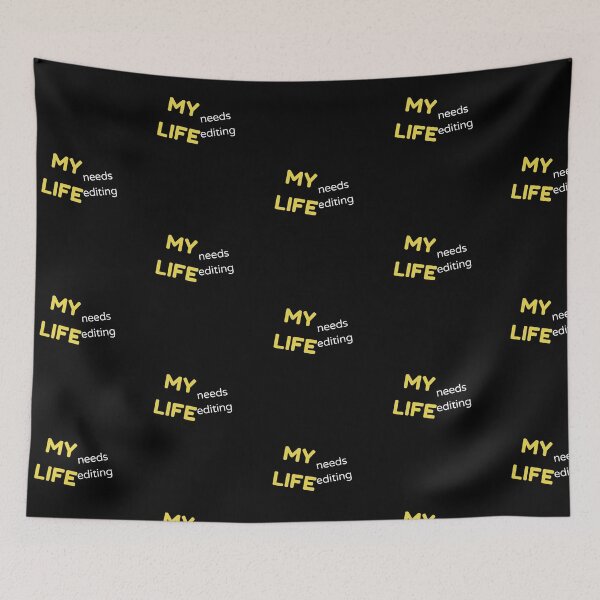 Item preview, my life needs editing designed and sold by maichix.
