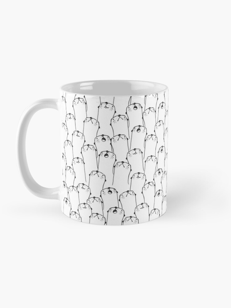 Alternate view of Otter pattern Mug