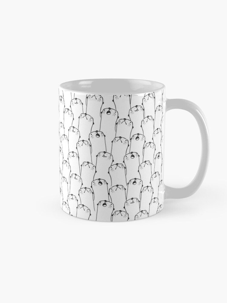 Alternate view of Otter pattern Mug