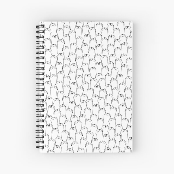 Otter pattern Spiral Notebook
