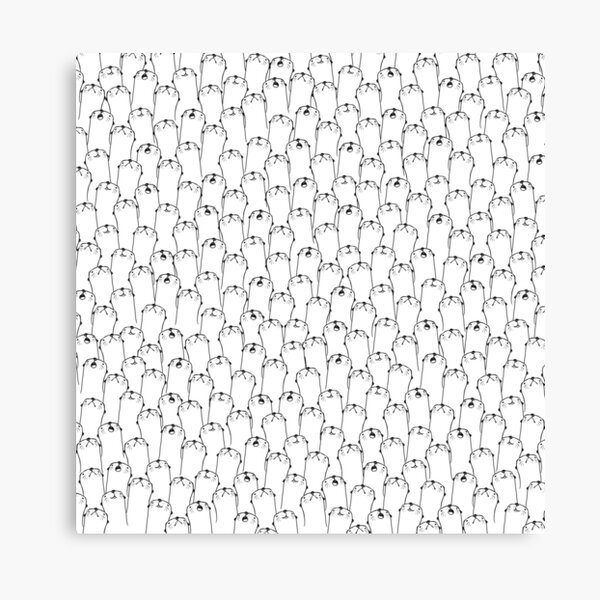 Otter pattern Canvas Print