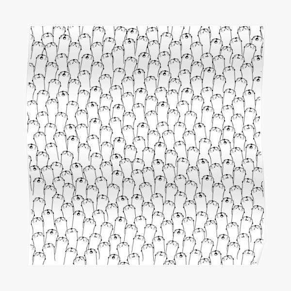 Otter pattern Poster