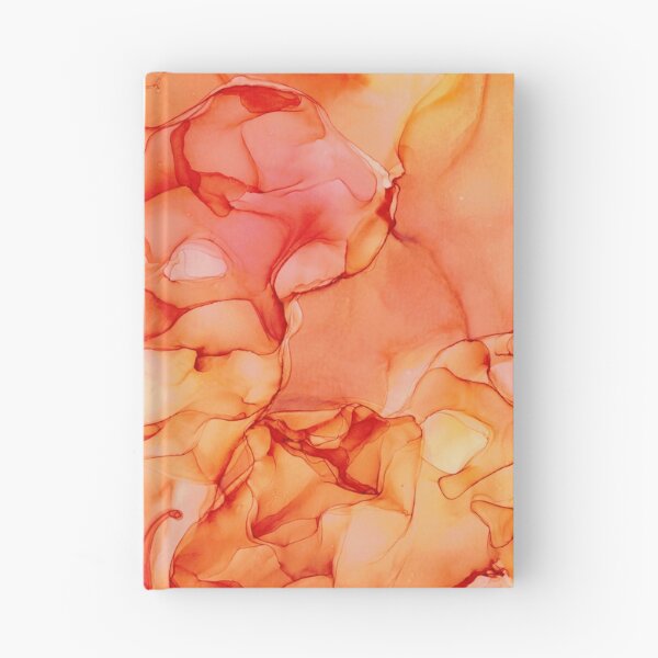 Item preview, Peachy Orange: Original Abstract Alcohol Ink by Herzart designed and sold by herzart.
