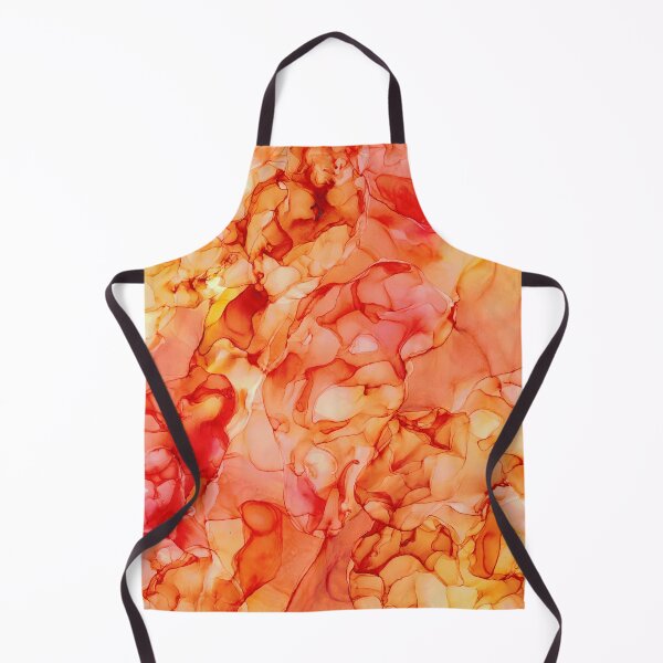 Item preview, Peachy Orange: Original Abstract Alcohol Ink by Herzart designed and sold by herzart.