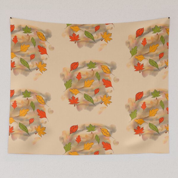 Item preview, Autumnal breezy leaf pattern  designed and sold by L1221e92.
