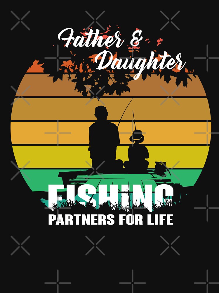 father daughter fishing Essential T-Shirt for Sale by noreal
