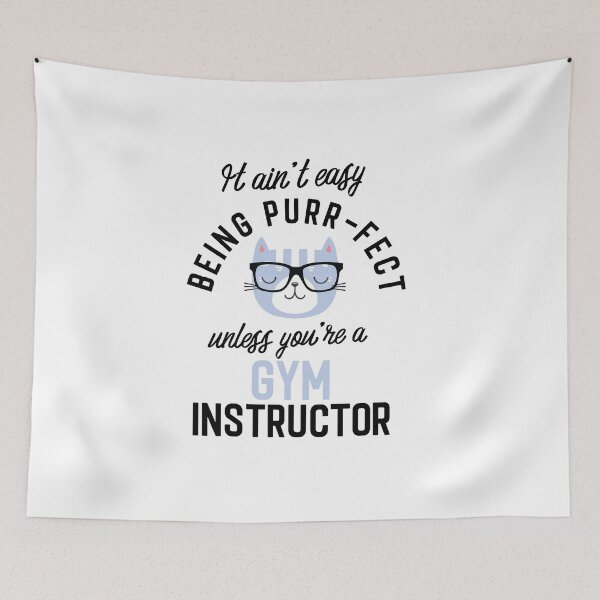 Item preview, Gym Instructor Cat Gifts for Cat Lovers - It ain't easy being Purr Fect designed and sold by betternotes.