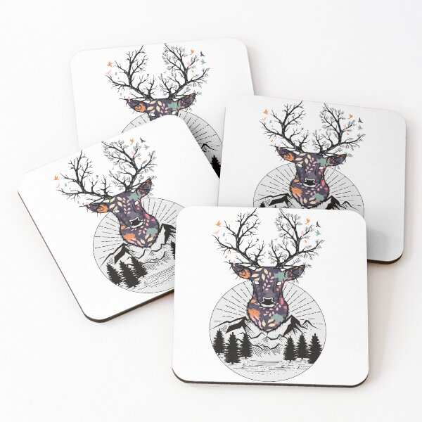 Item preview, Deer design hunter hiker nature lover geometric designed and sold by MissColonia.