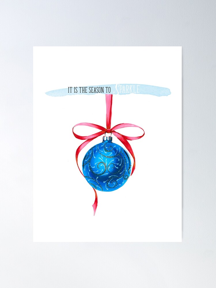 Christmas ball clearance poster