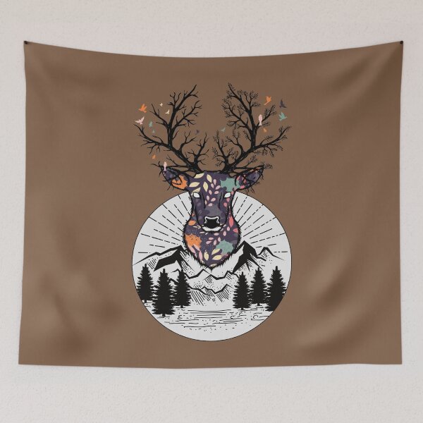 Item preview, Deer design hunter hiker nature lover geometric designed and sold by MissColonia.