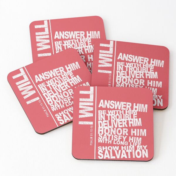 Item preview, Psalm 91:15 | Protection Bible Verse designed and sold by Feather-Apparel.