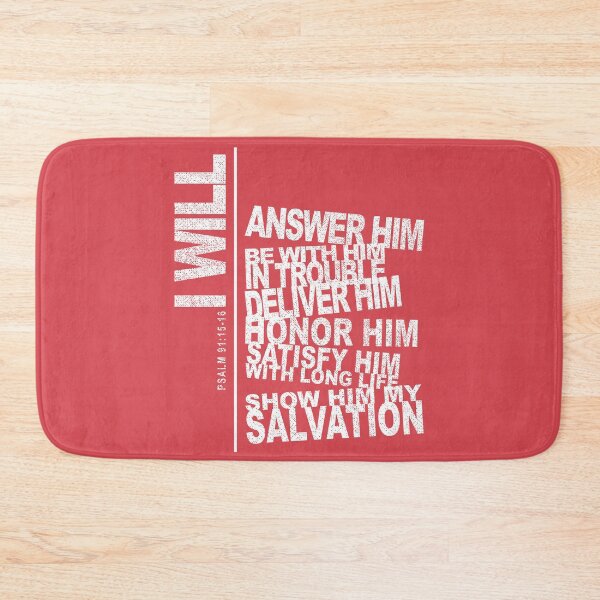 Item preview, Psalm 91:15 | Protection Bible Verse designed and sold by Feather-Apparel.