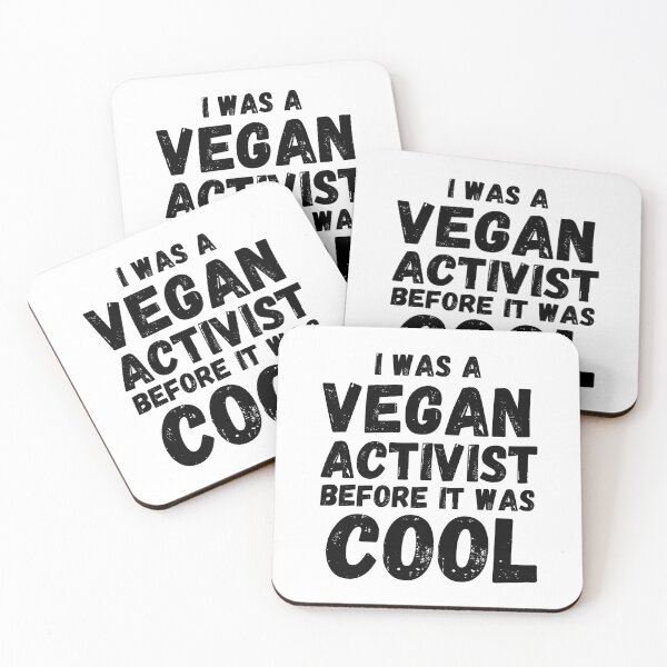 Item preview, I WAS A VEGAN ACTIVIST BEFORE IT WAS COOL Vegan Activist designed and sold by a-little-ink.