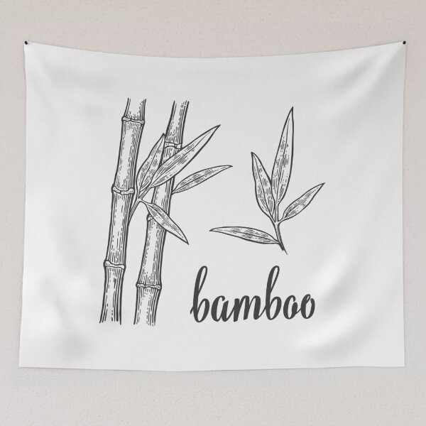 Item preview, Black White Bamboo Art designed and sold by JTS STORE.