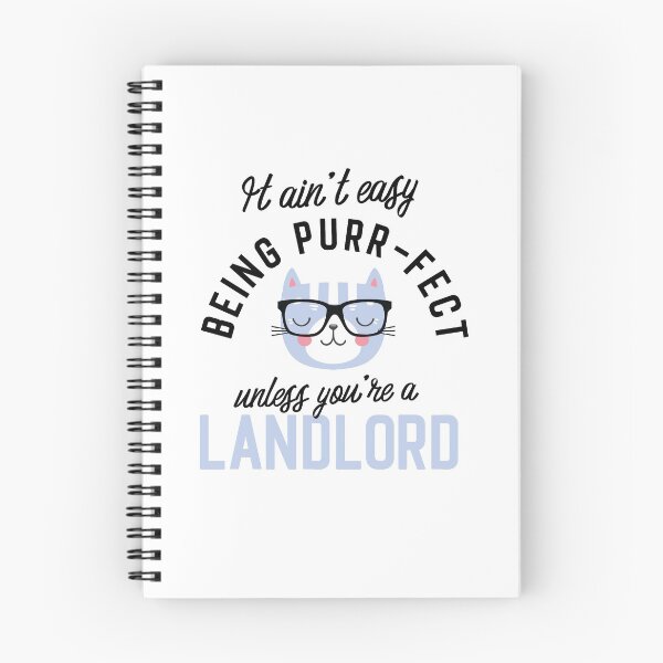 Item preview, Landlord Cat Gifts for Cat Lovers - It ain't easy being Purr Fect designed and sold by betternotes.