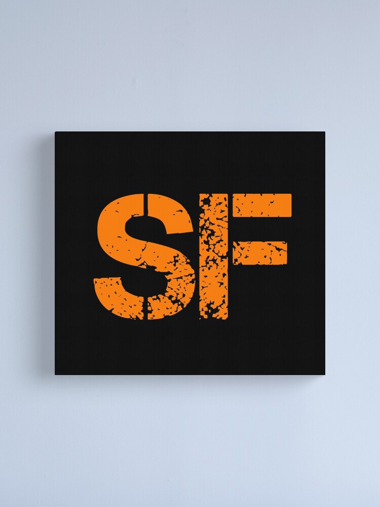 San Francisco Giants Tee Shirt Lrg Baseball Black Orange Textured Lettering