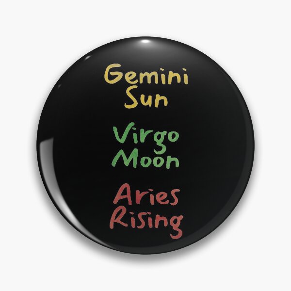 Item preview, Gemini Sun Virgo Moon Aries Rising Text designed and sold by leomooncreates.