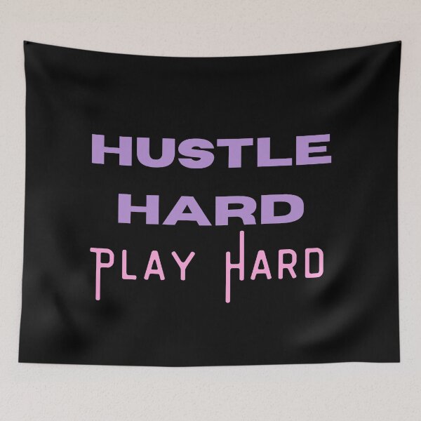 Item preview,  hustle hard play hard designed and sold by FourNuns.