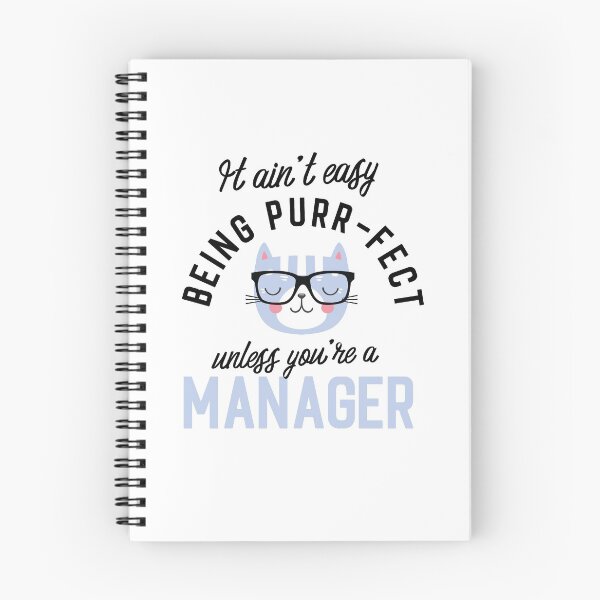 Item preview, Manager Cat Gifts for Cat Lovers - It ain't easy being Purr Fect designed and sold by betternotes.