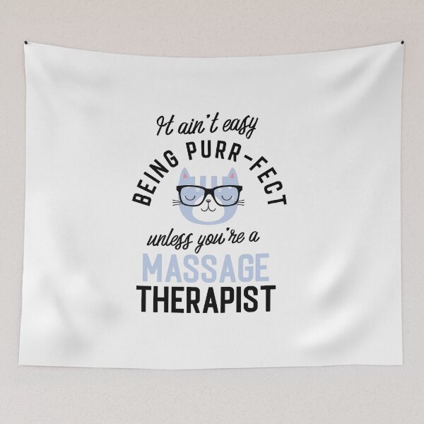 Artikelvorschau, Massage Therapist Cat Gifts for Cat Lovers - It ain't easy being Purr Fect entworfen und verkauft von betternotes.